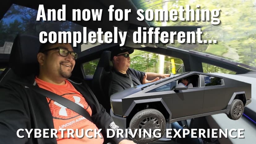 And now for something completely different - Tesla Cybertruck Review - Driving Experience