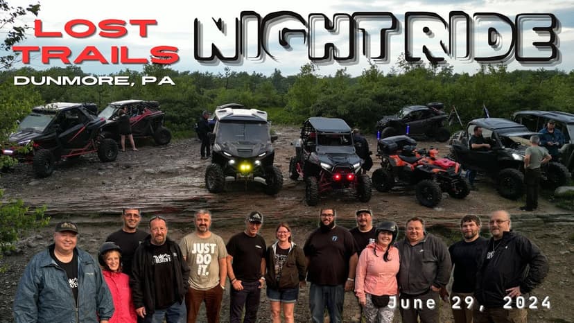 Lost Trails Night Ride - 6-29-24 Dunmore, PA - The Only Night Ride in the Northeast?