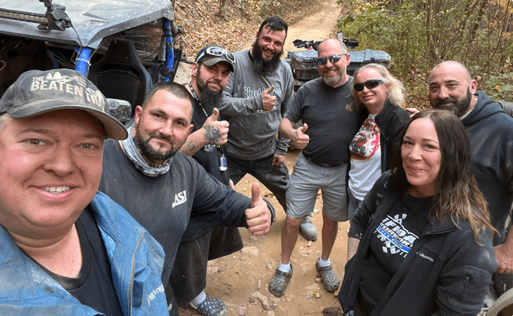 Friends on the trail with The Beaten Trail in Pennsylvania