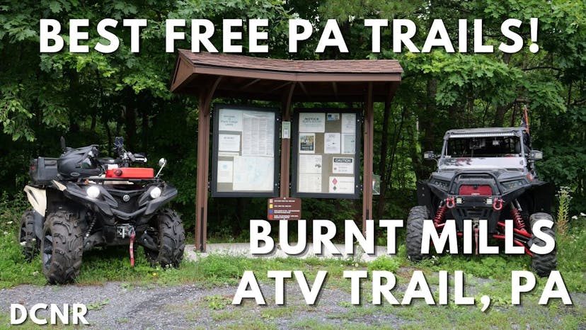Burnt Mills, PA - DCNR ATV & SXS class 1 - best beginner trails system.